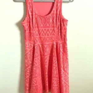 A mid-thigh length dress